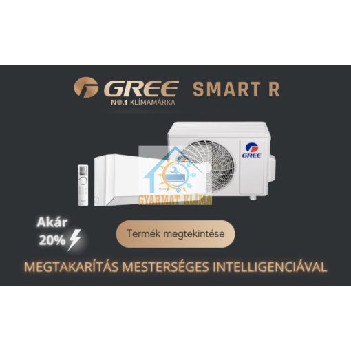 GREE Gwh12aucxb Smart R 3.5 kw Akciós csomag+beszerelés